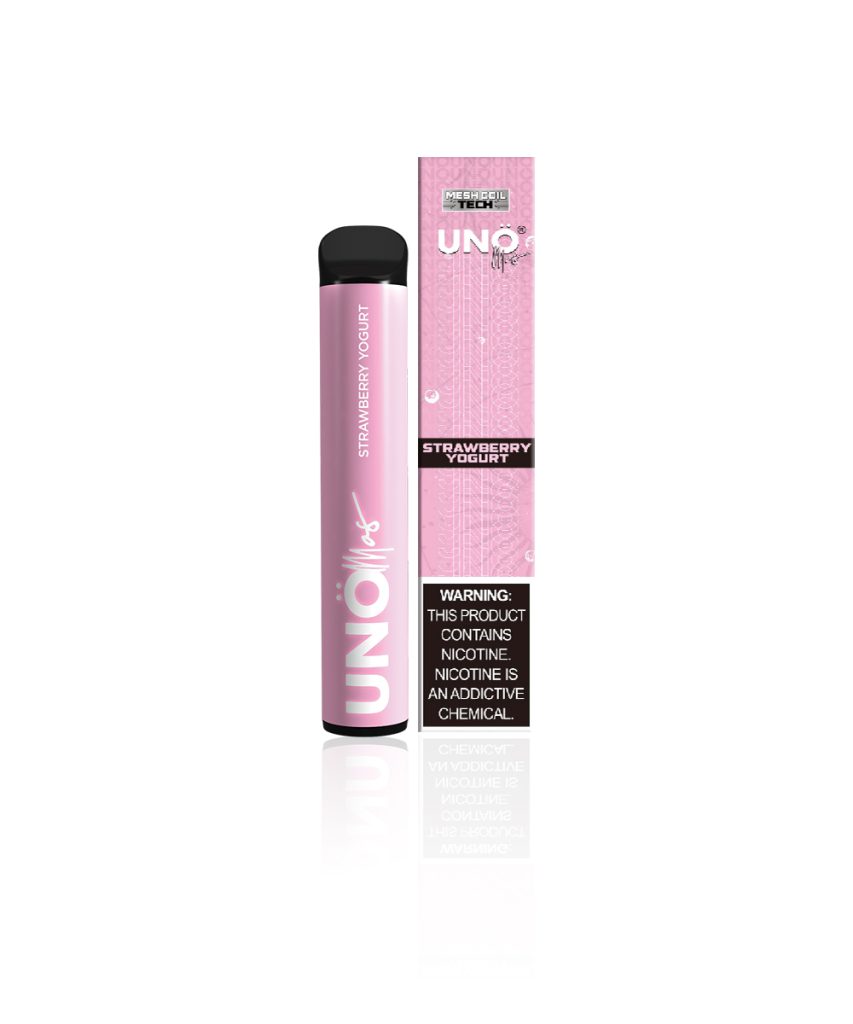 Uno Mas Disposable Strawberry Yogurt Vape UNO US