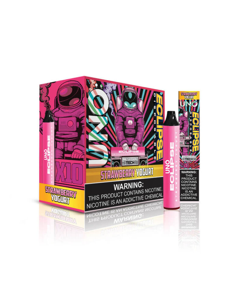 Strawberry Yogurt UNO ECLIPSE Disposable (Box of 10) Vape UNO
